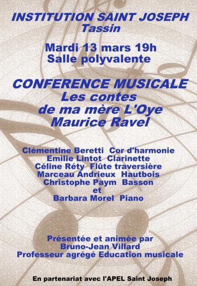 Affiche conference musicale